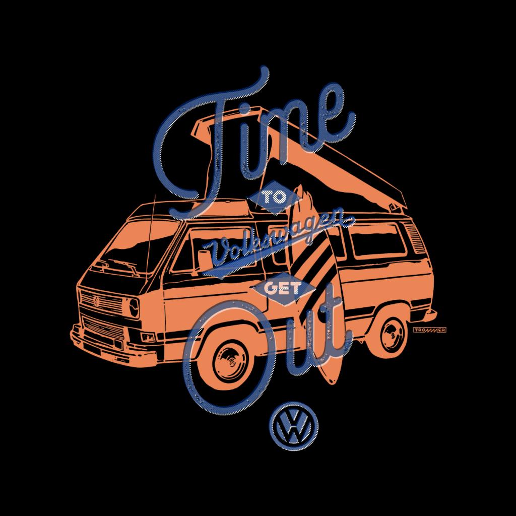 Volkswagen Time To Get Out Retro T3 Camper Men's Sweatshirt product image 2