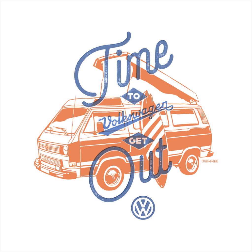 Volkswagen Time To Get Out Retro T3 Camper Men's Sweatshirt product image 5