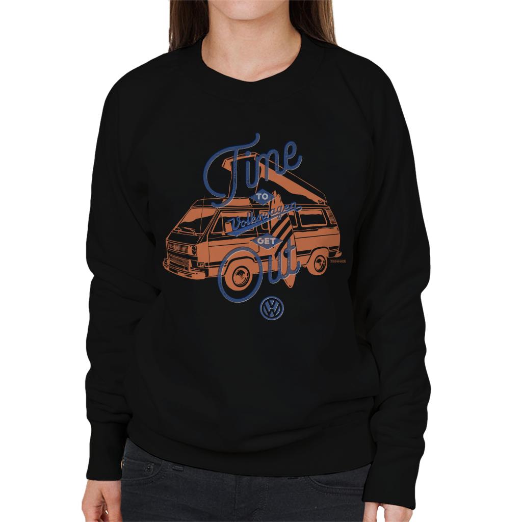 Volkswagen Time To Get Out Retro T3 Camper Women's product image 1