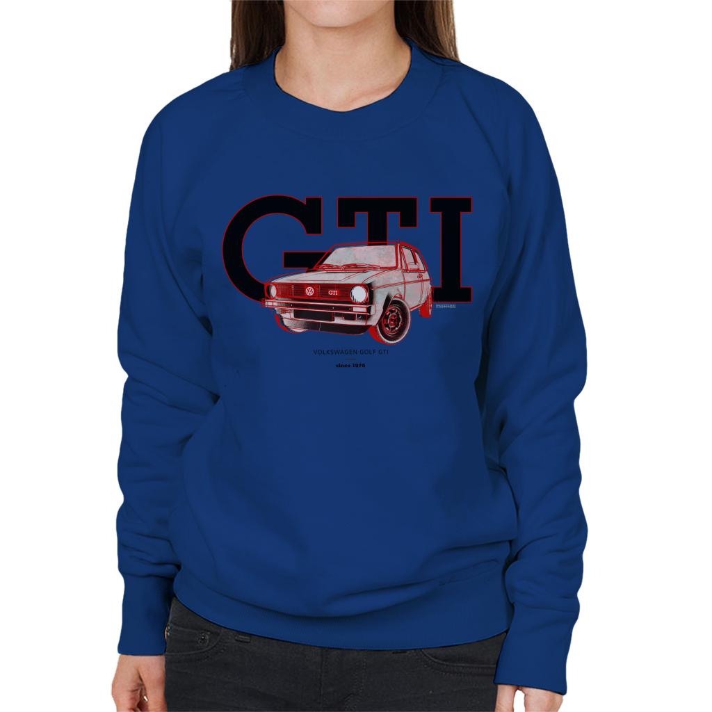 Volkswagen Retro Golf GTI Since 1976 Women's Sweatshirt product image 6