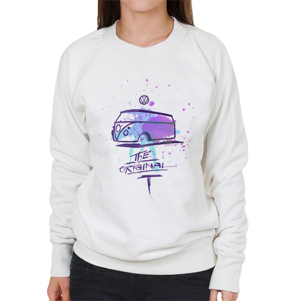 Volkswagen Paint Splash Original Camper Women's Sweatshirt product image 4