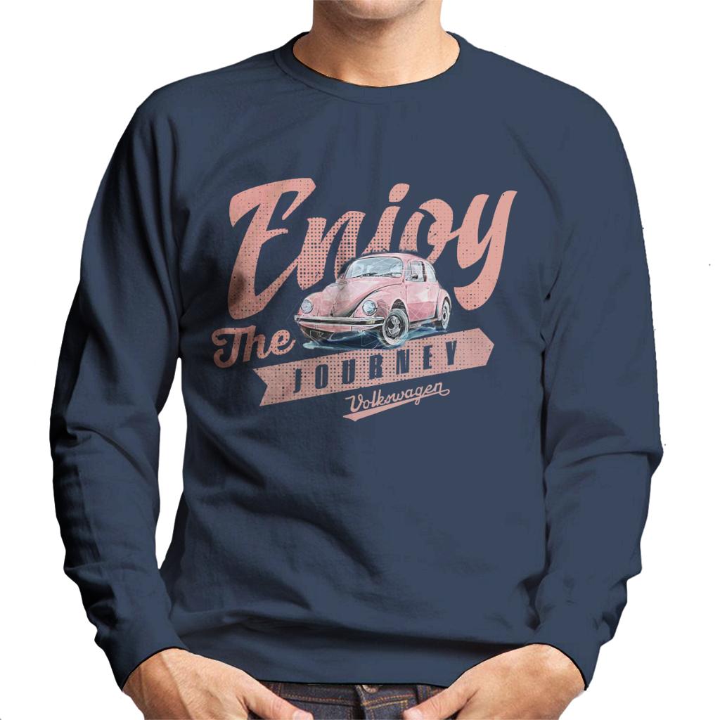 Volkswagen Pink Enjoy The Journey Beetle Men's Sweatshirt product image 4