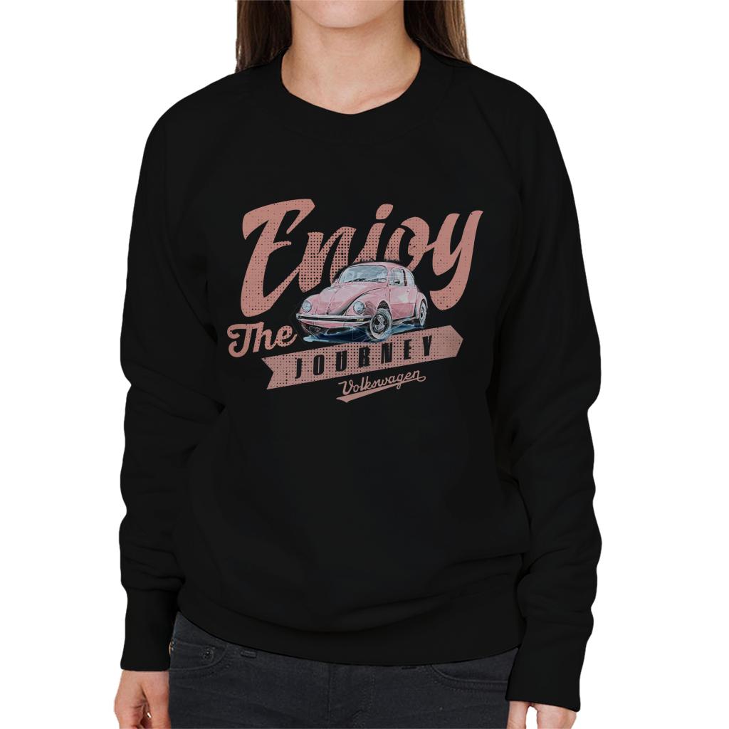 Volkswagen Pink Enjoy The Journey Beetle Women's Sweatshirt product image 1