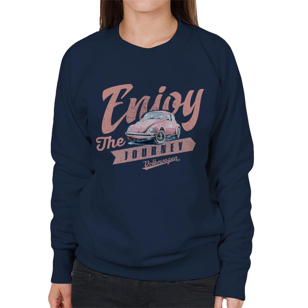 Volkswagen Pink Enjoy The Journey Beetle Women's Sweatshirt product image 4