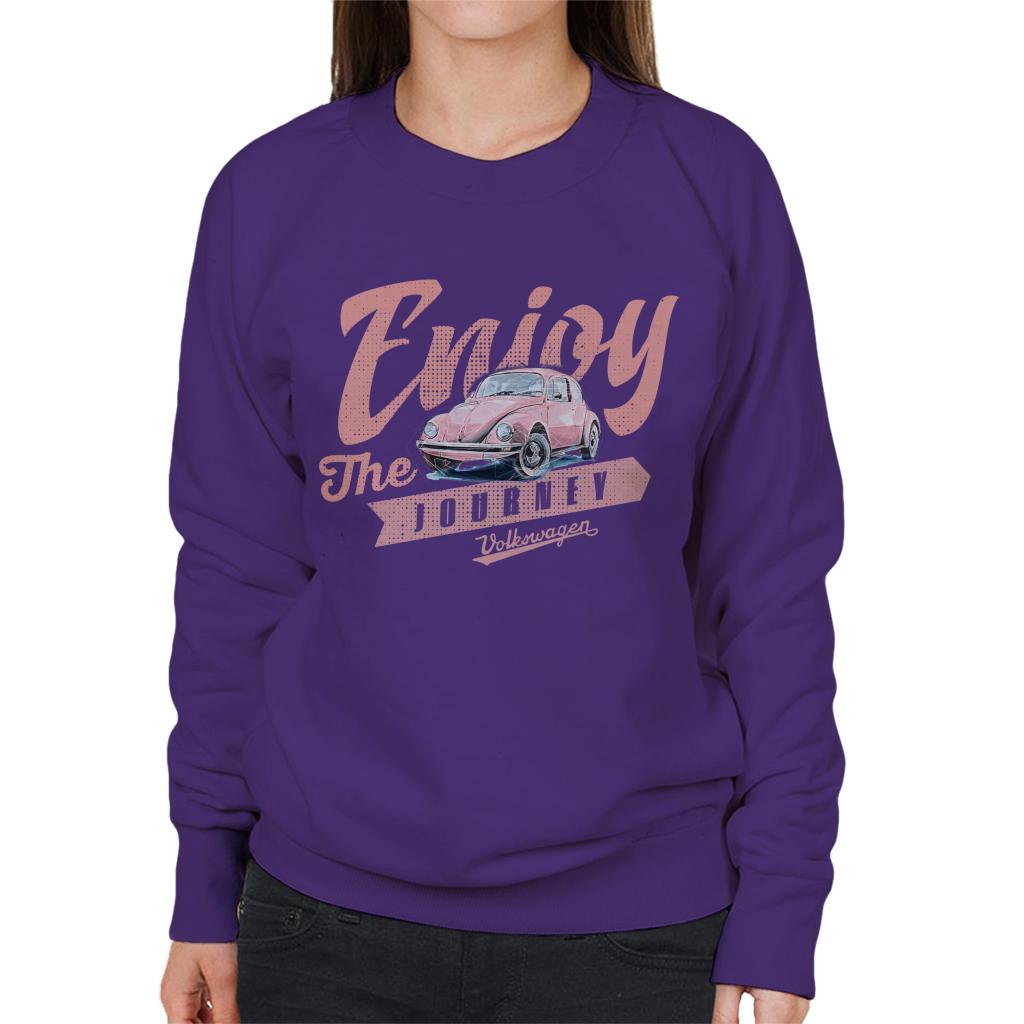 Volkswagen Pink Enjoy The Journey Beetle Women's Sweatshirt product image 6