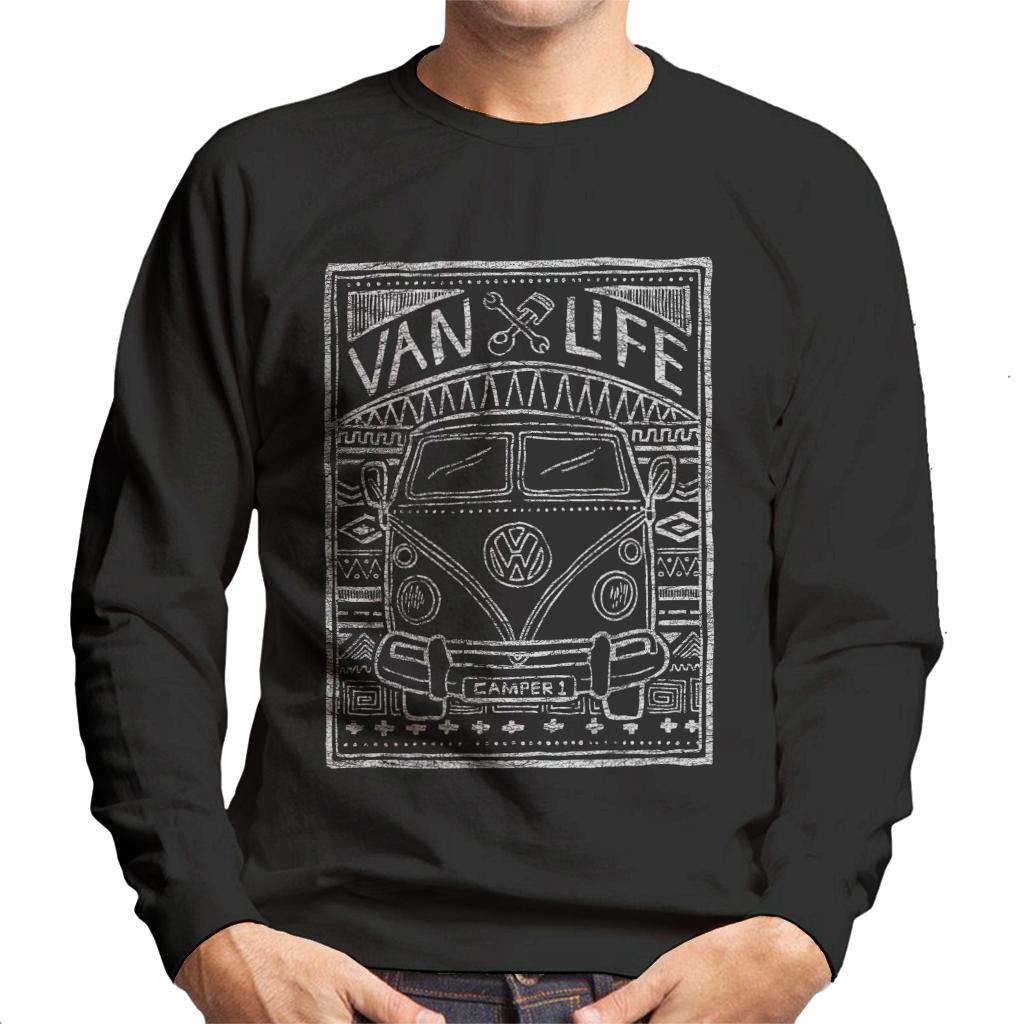 Volkswagen Aztec Camper Doodle Men's Sweatshirt product image 1