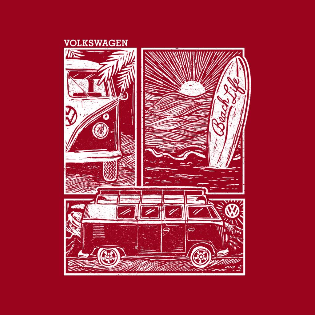Volkswagen Camper Beach Life Doodle Men's Sweatshirt product image 7