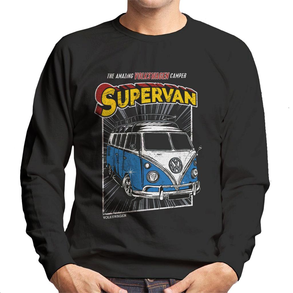 Volkswagen Comic Book Supervan Camper Men's Sweatshirt product image 1