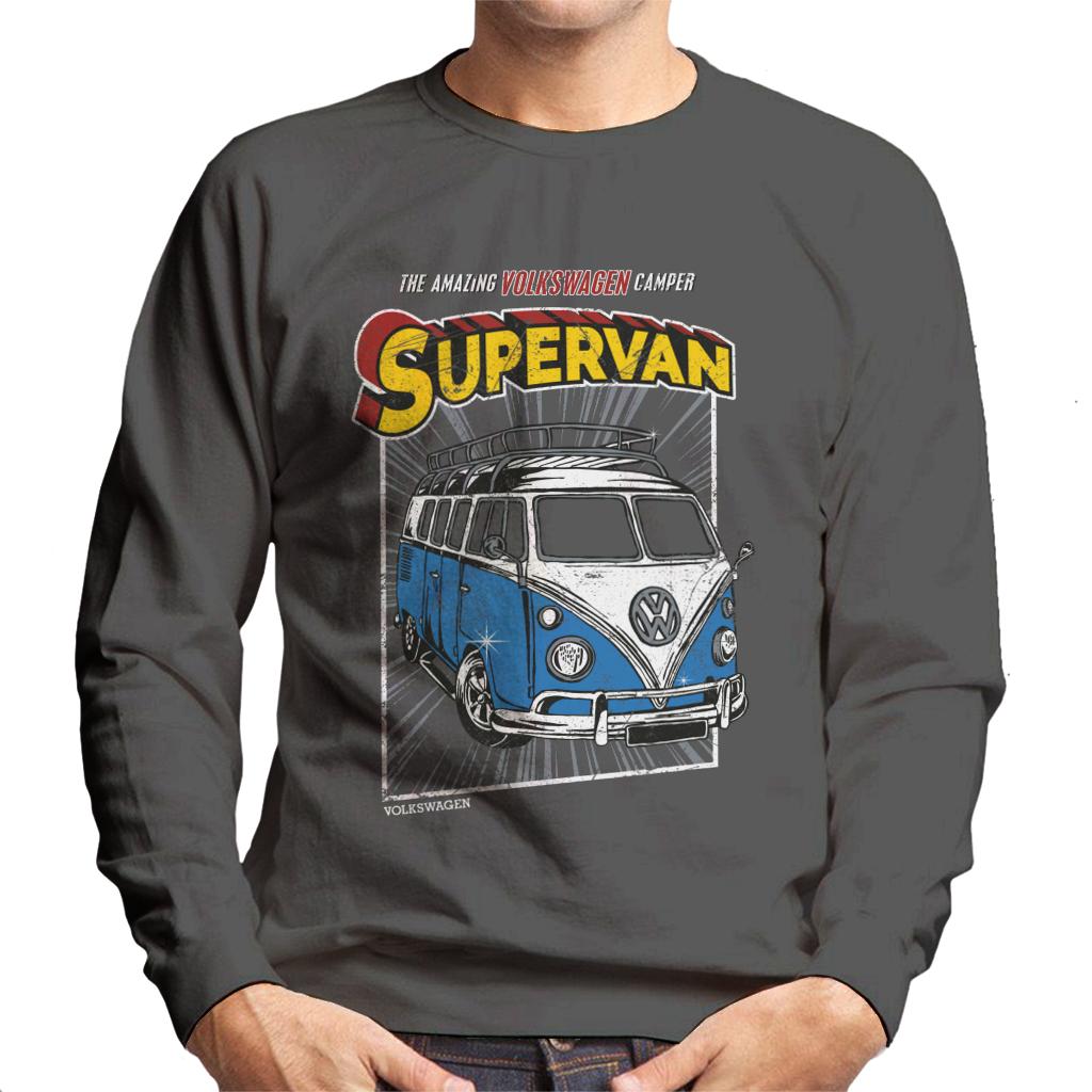 Volkswagen Comic Book Supervan Camper Men's Sweatshirt product image 4