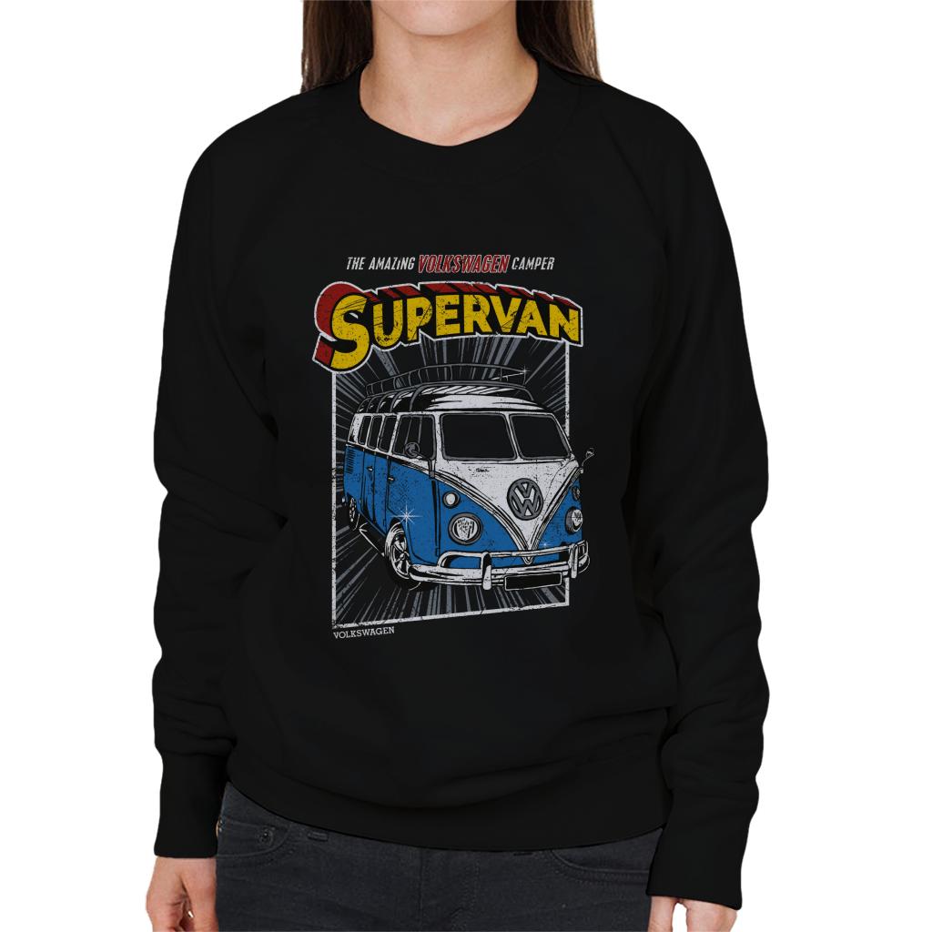 Volkswagen Comic Book Supervan Camper Women's Sweatshirt product image 1