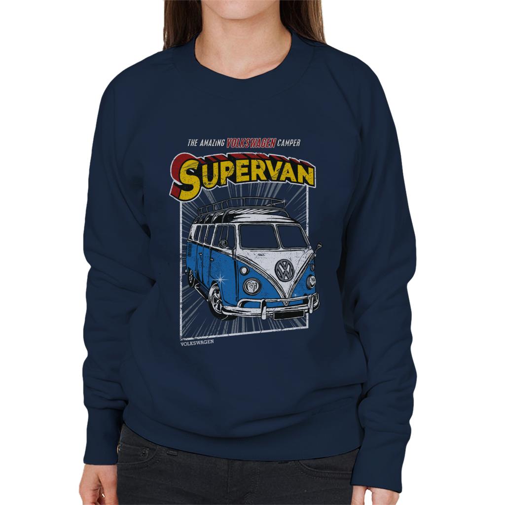 Volkswagen Comic Book Supervan Camper Women's Sweatshirt product image 6
