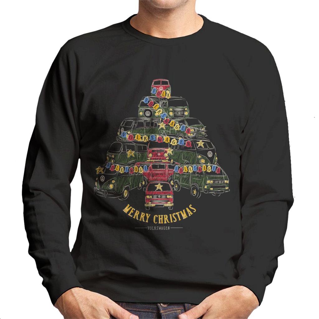 Volkswagen Christmas Tree Campers Men's Sweatshirt product image 1
