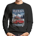 Volkswagen Christmas T1 Camper Driving Home Men's Sweatshirt product image 1