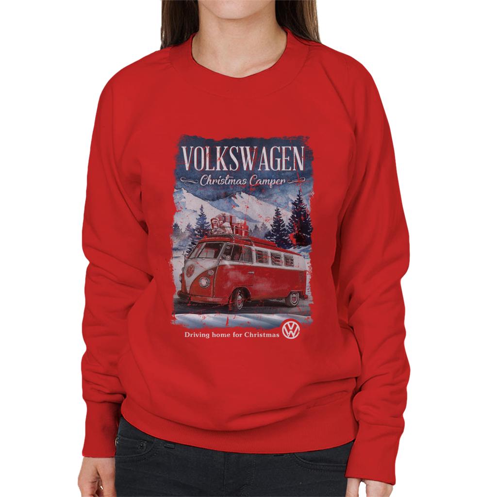Volkswagen Christmas T1 Camper Driving Home Women's product image 6