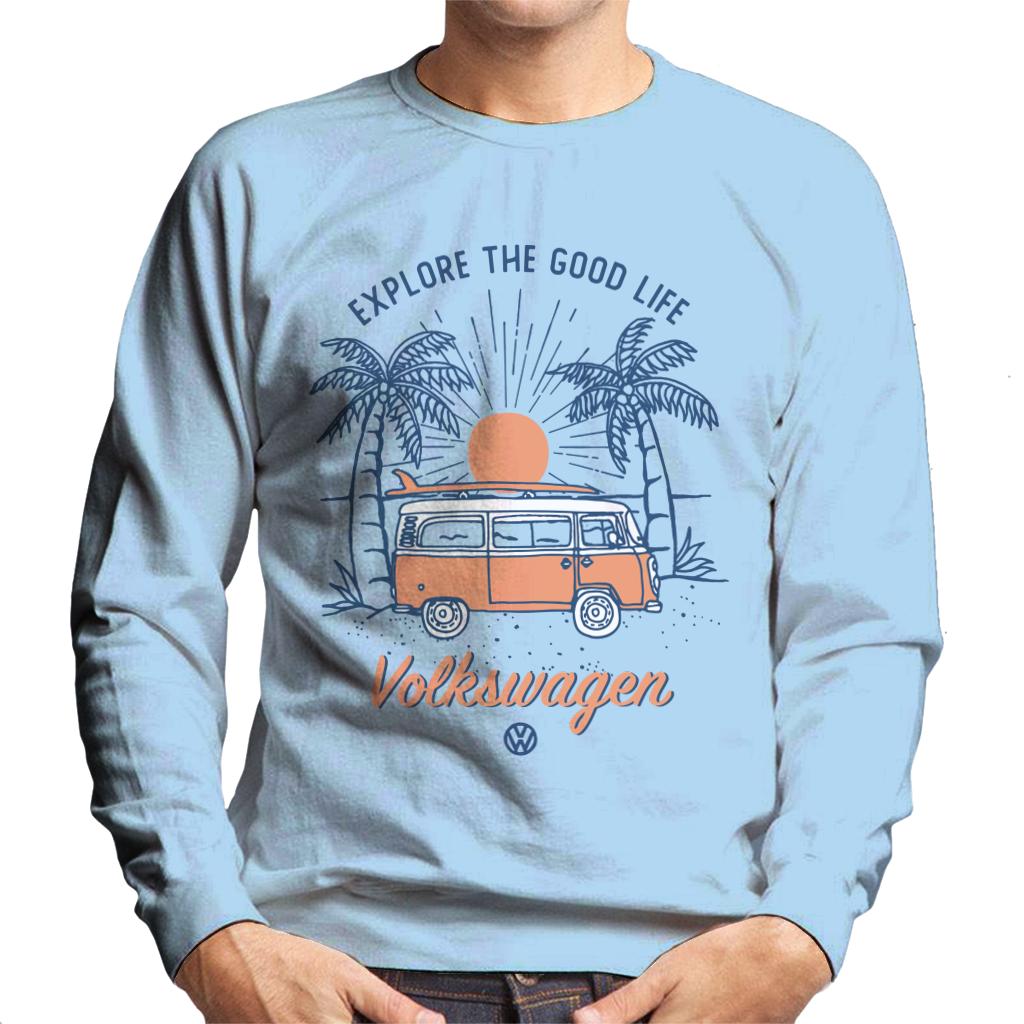 Volkswagen Explore The Good Life Camper Men's Sweatshirt product image 4
