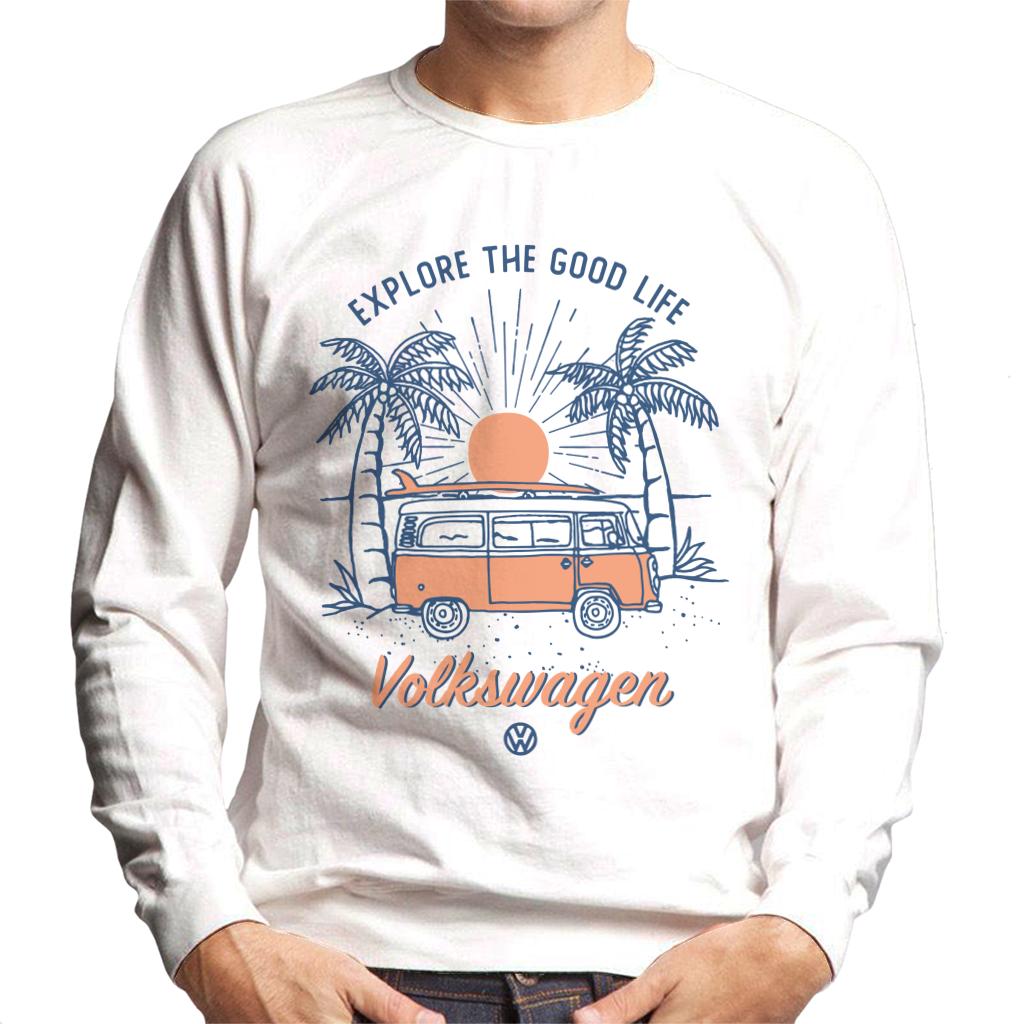 Volkswagen Explore The Good Life Camper Men's Sweatshirt product image 1
