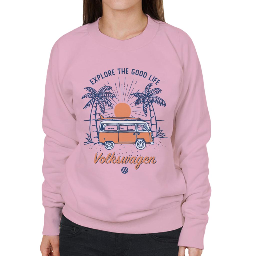 Volkswagen Explore The Good Life Camper Women's Sweatshirt product image 6