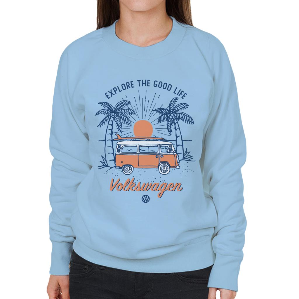 Volkswagen Explore The Good Life Camper Women's Sweatshirt product image 4