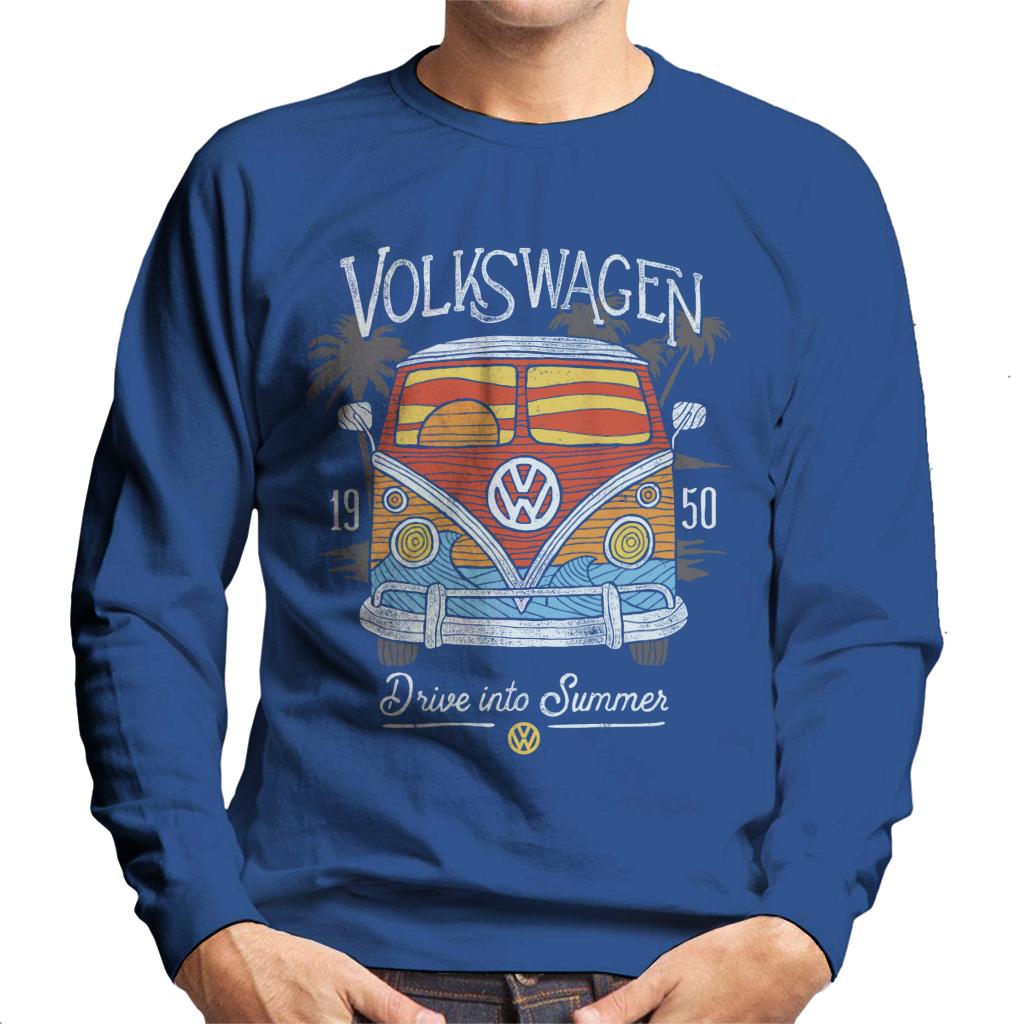 Volkswagen Drive Into Summer T1 Camper Men's Sweatshirt product image 6