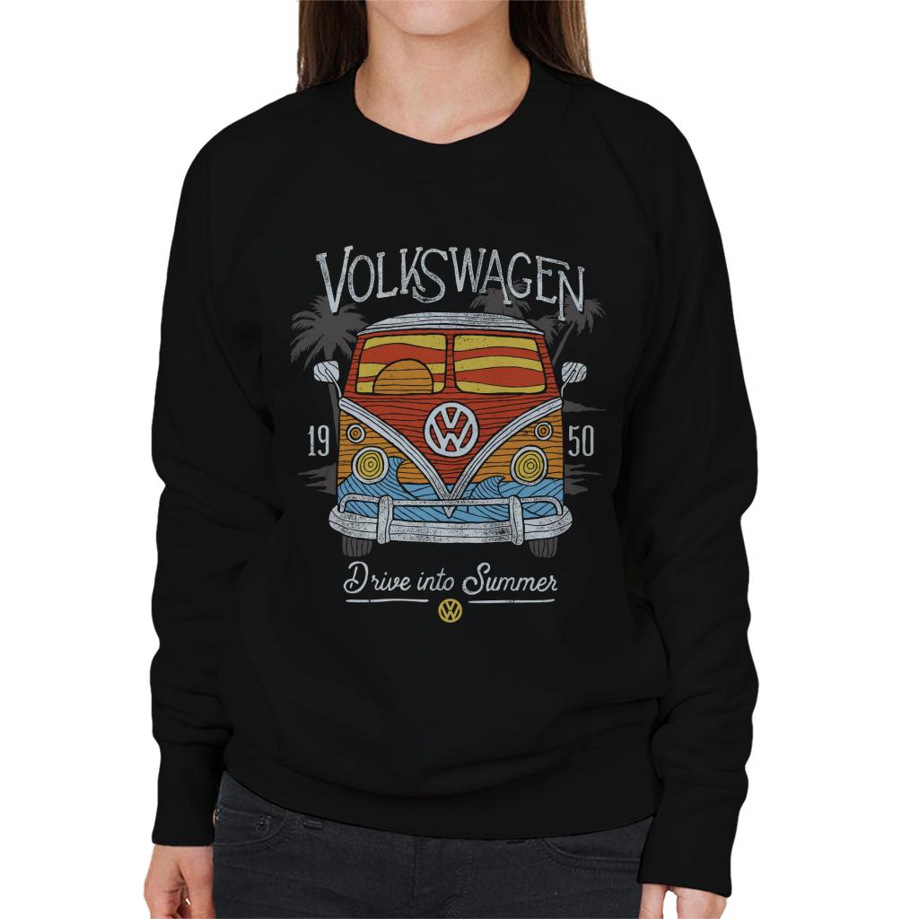 Volkswagen Drive Into Summer T1 Camper Women's Sweatshirt product image 1