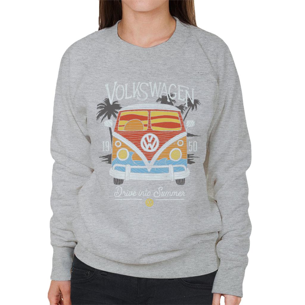 Volkswagen Drive Into Summer T1 Camper Women's Sweatshirt product image 4