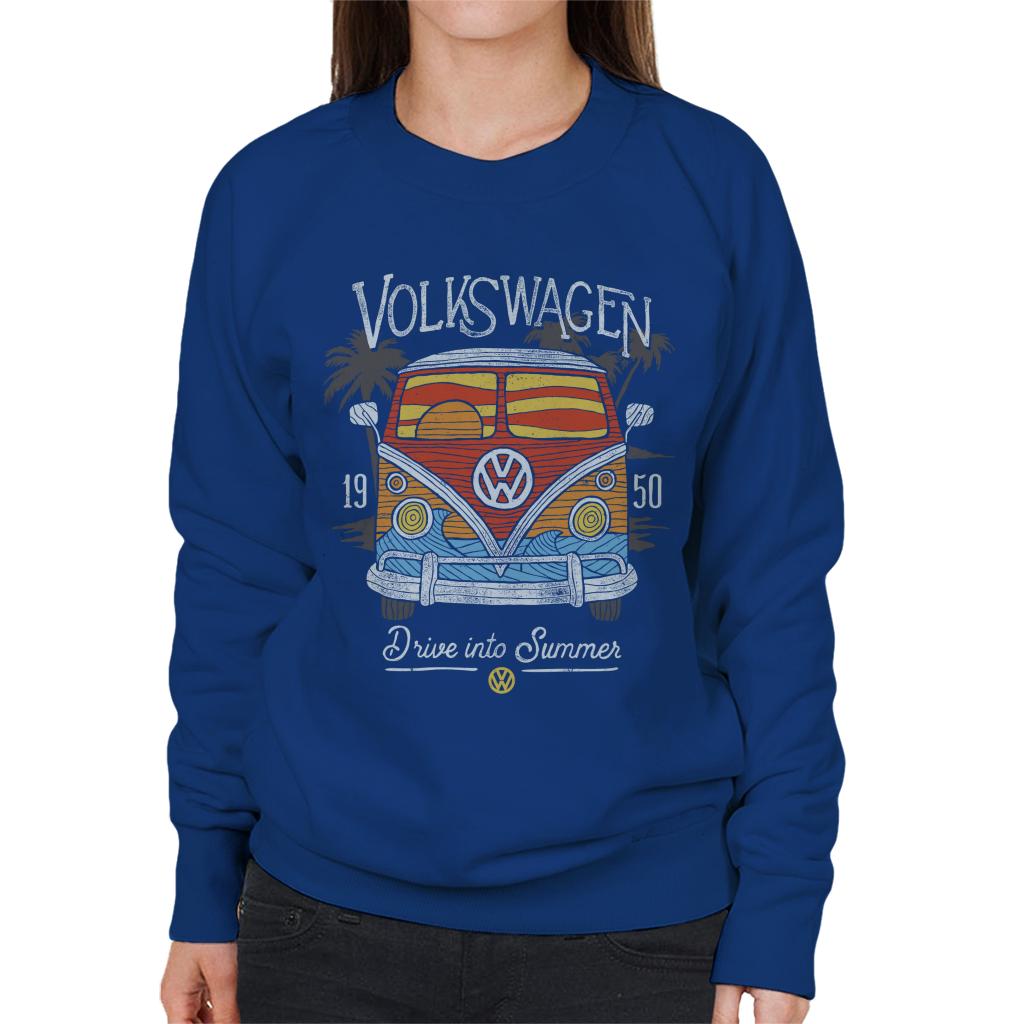 Volkswagen Drive Into Summer T1 Camper Women's Sweatshirt product image 6