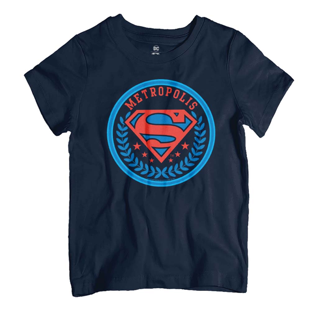 Superman Comic Metropolis Logo Kid's T-Shirt product image 1