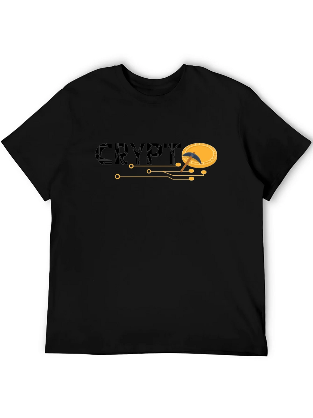 Crypto Mining T-Shirt - Black Short Sleeve Graphic Tee product image 5