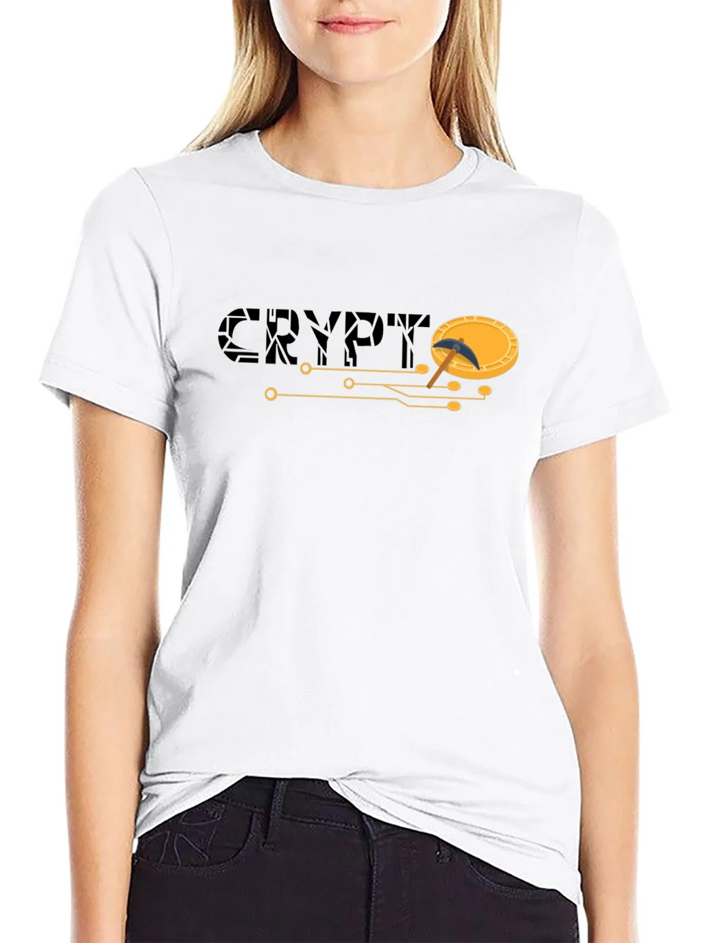 Crypto Mining T-Shirt - Black Short Sleeve Graphic Tee product image 8