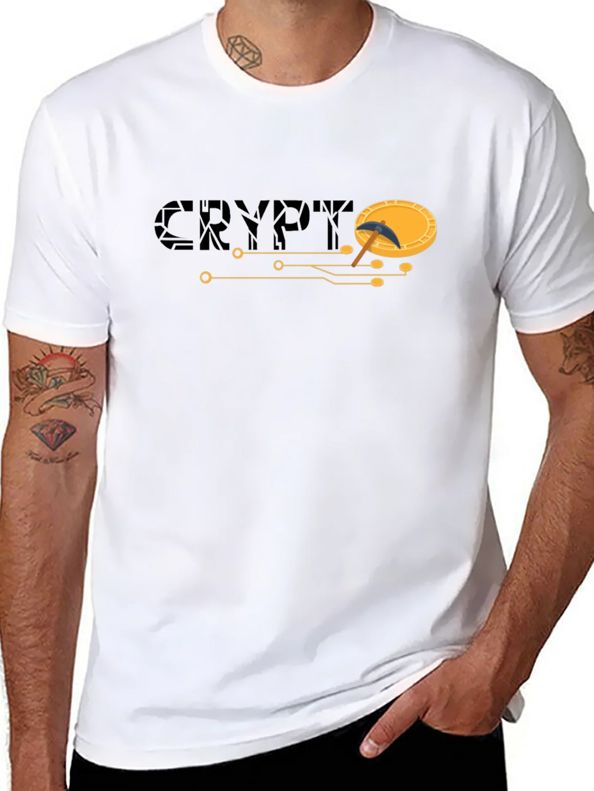 Crypto Mining T-Shirt - Black Short Sleeve Graphic Tee product image 7