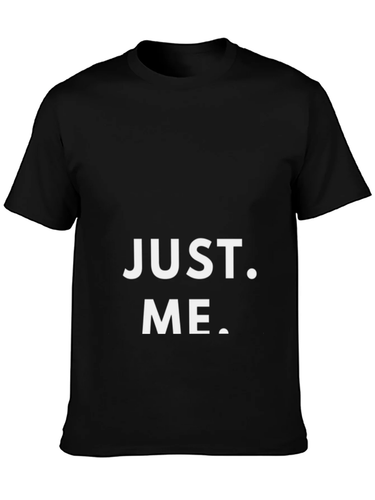Just Me Graphic Print Black T-Shirt product image 2