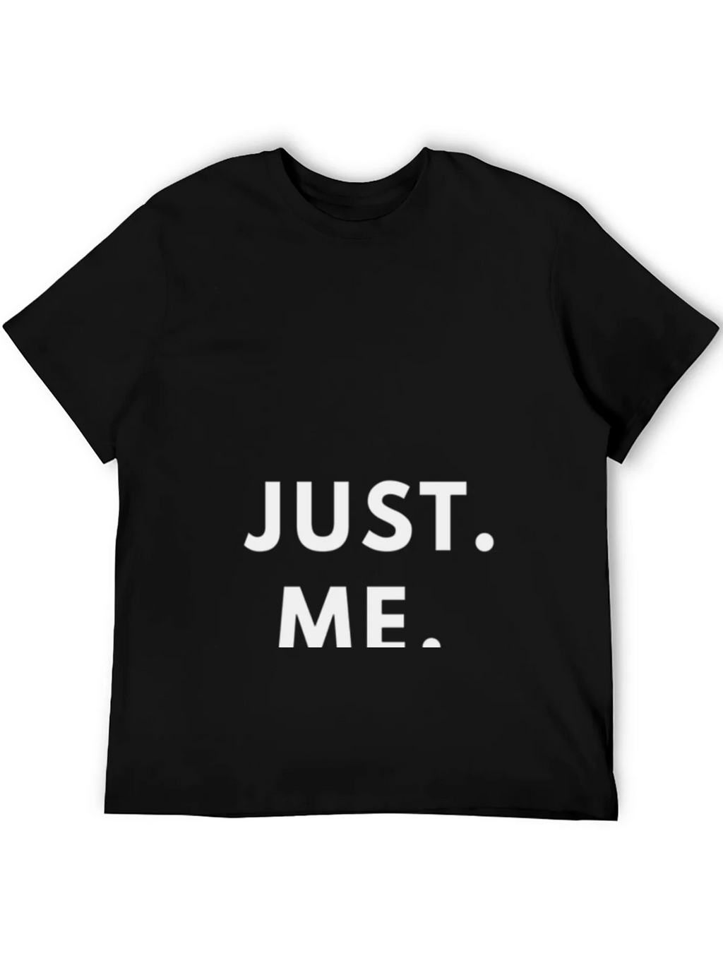 Just Me Graphic Print Black T-Shirt product image 3
