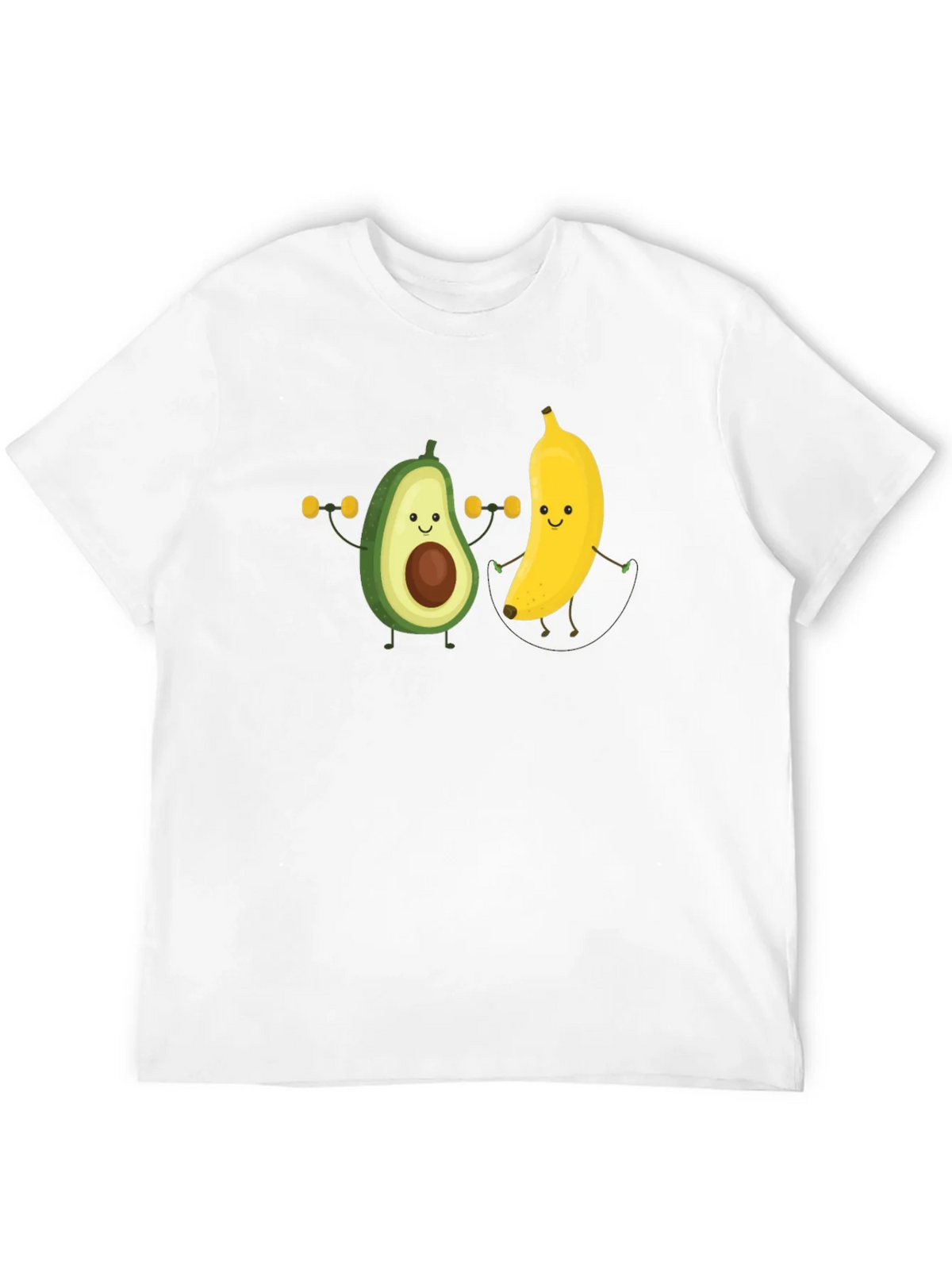 Funny Avocado Banana Workout Black T-Shirt product image 11