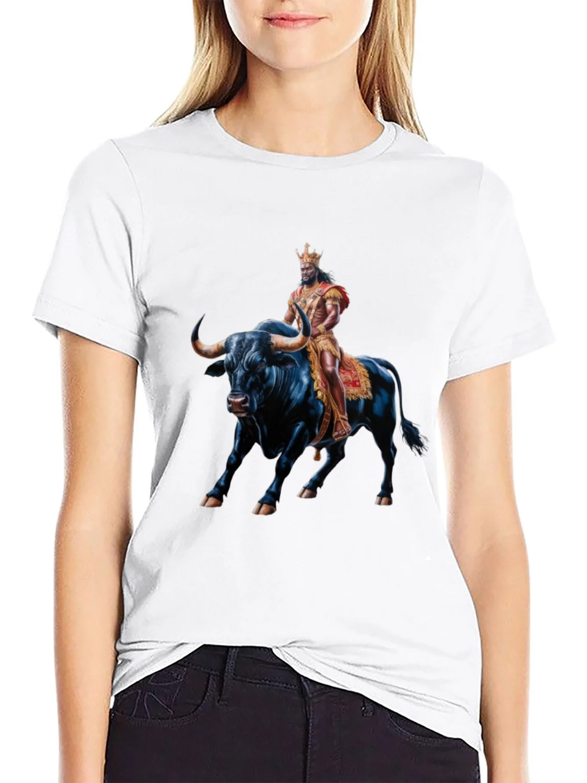 King Riding Bull T-Shirt - Bold Graphic Tee product image 6