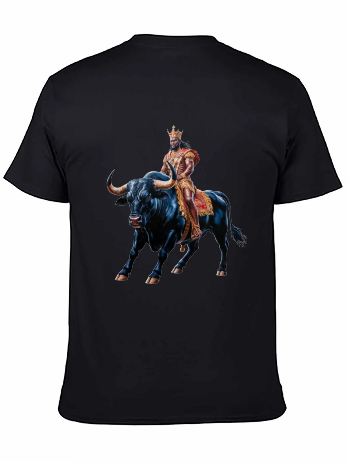 King Riding Bull T-Shirt - Bold Graphic Tee product image 3