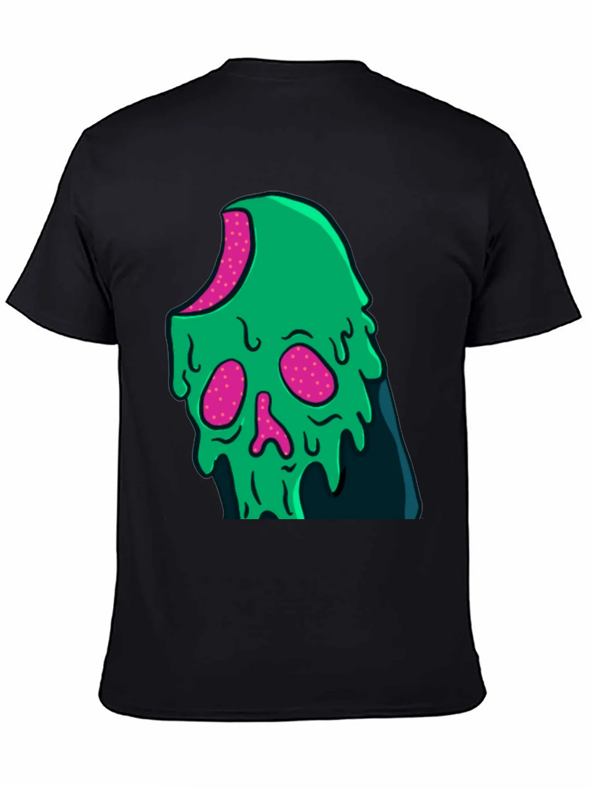 Green Slime Skull Graphic Tee - Cool Casual Style product image 4