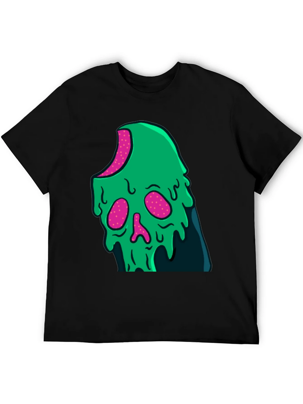 Green Slime Skull Graphic Tee - Cool Casual Style product image 5