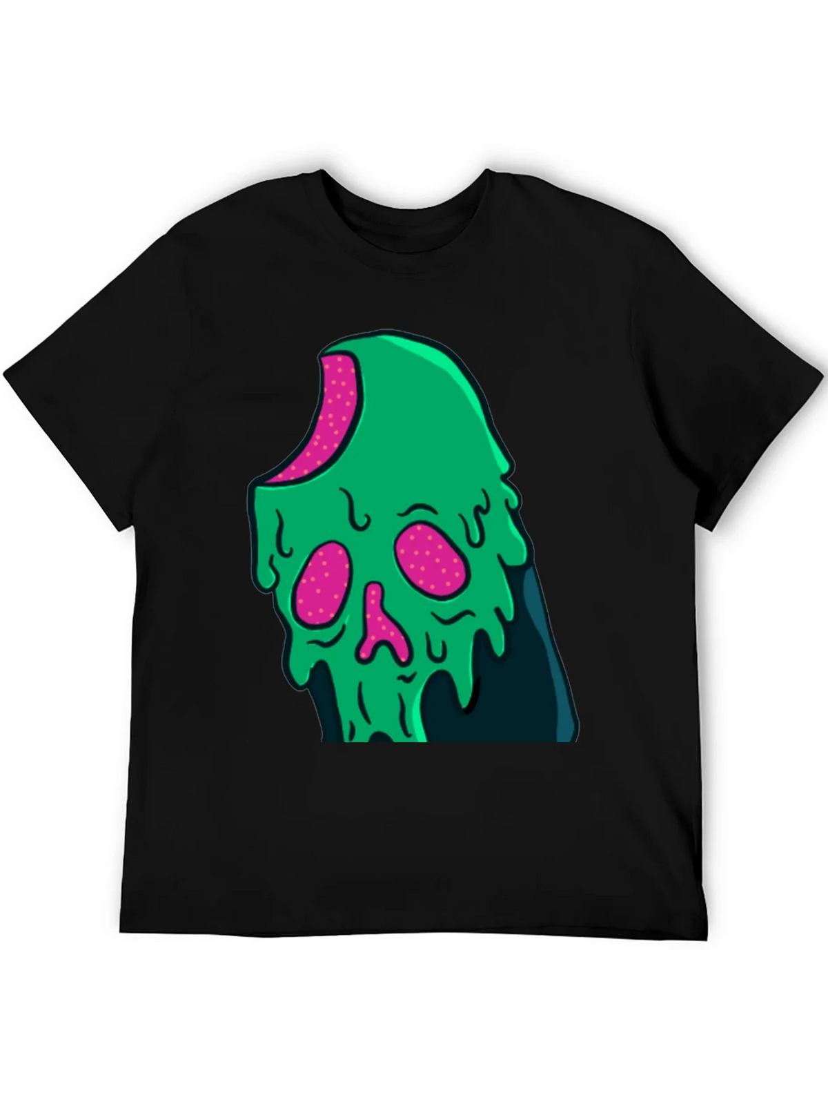 Green Slime Skull Graphic Tee - Cool Casual Style product image 5