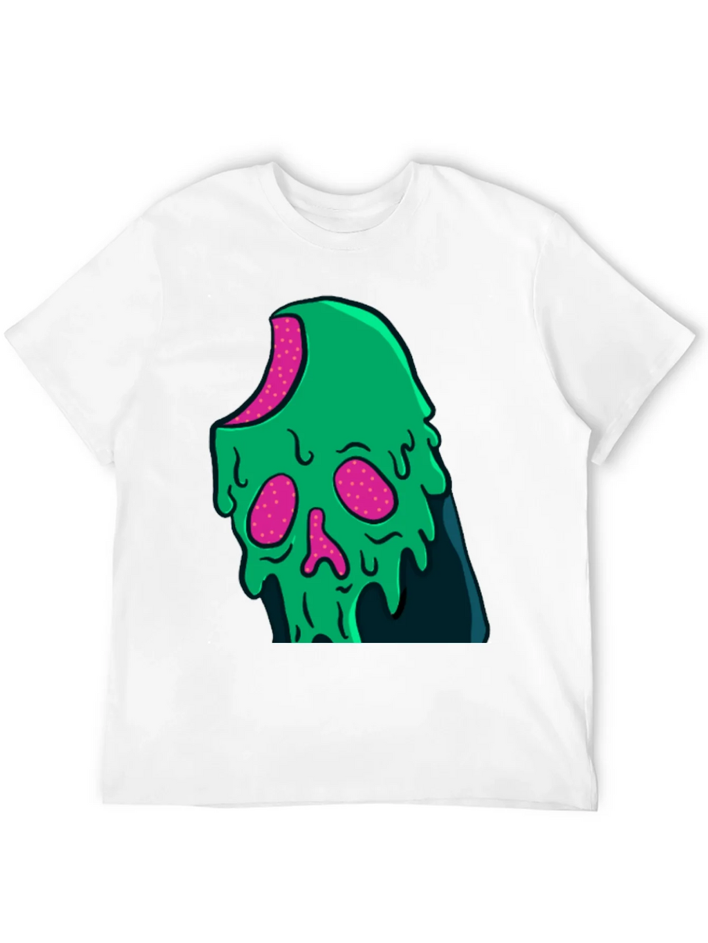 Green Slime Skull Graphic Tee - Cool Casual Style product image 11