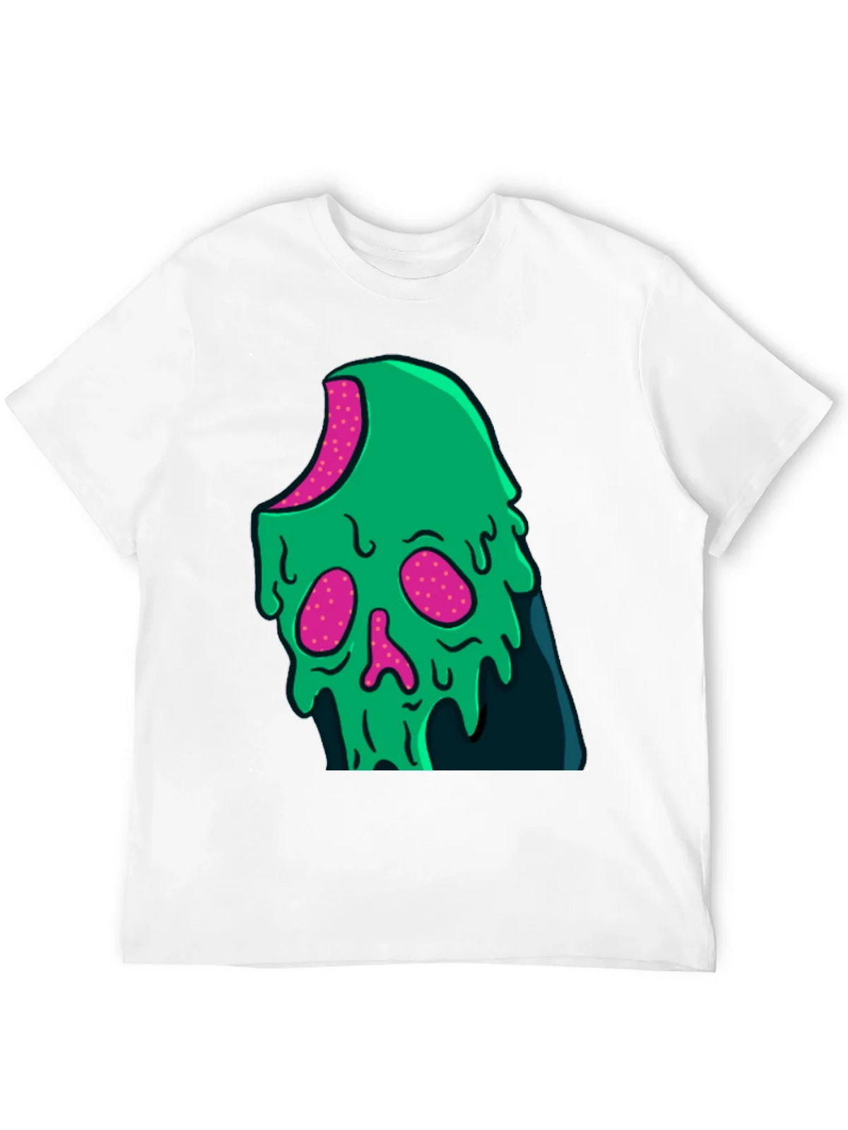 Green Slime Skull Graphic Tee - Cool Casual Style product image 11