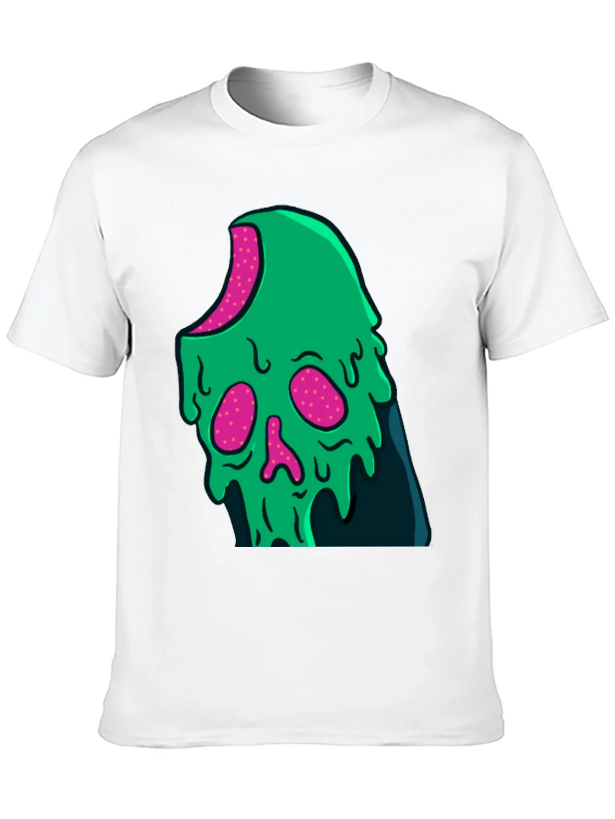 Green Slime Skull Graphic Tee - Cool Casual Style product image 9