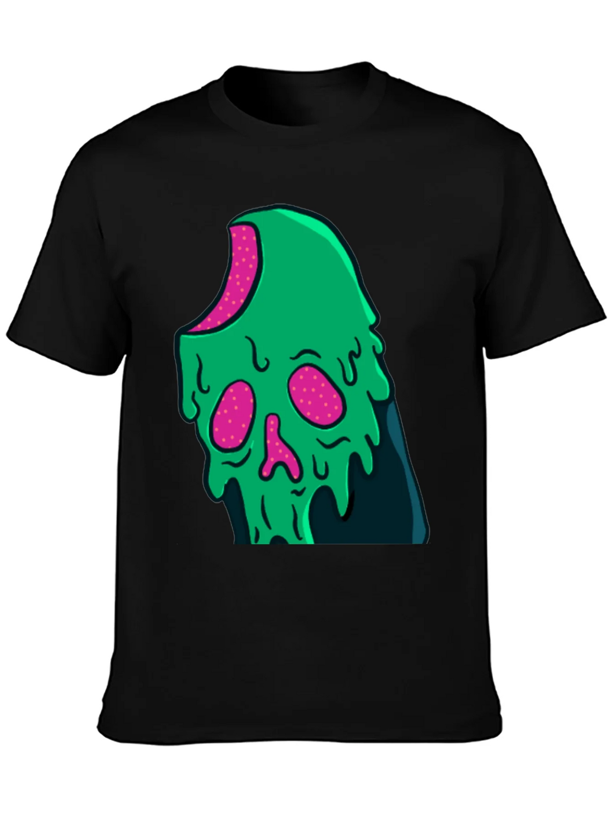 Green Slime Skull Graphic Tee - Cool Casual Style product image 3