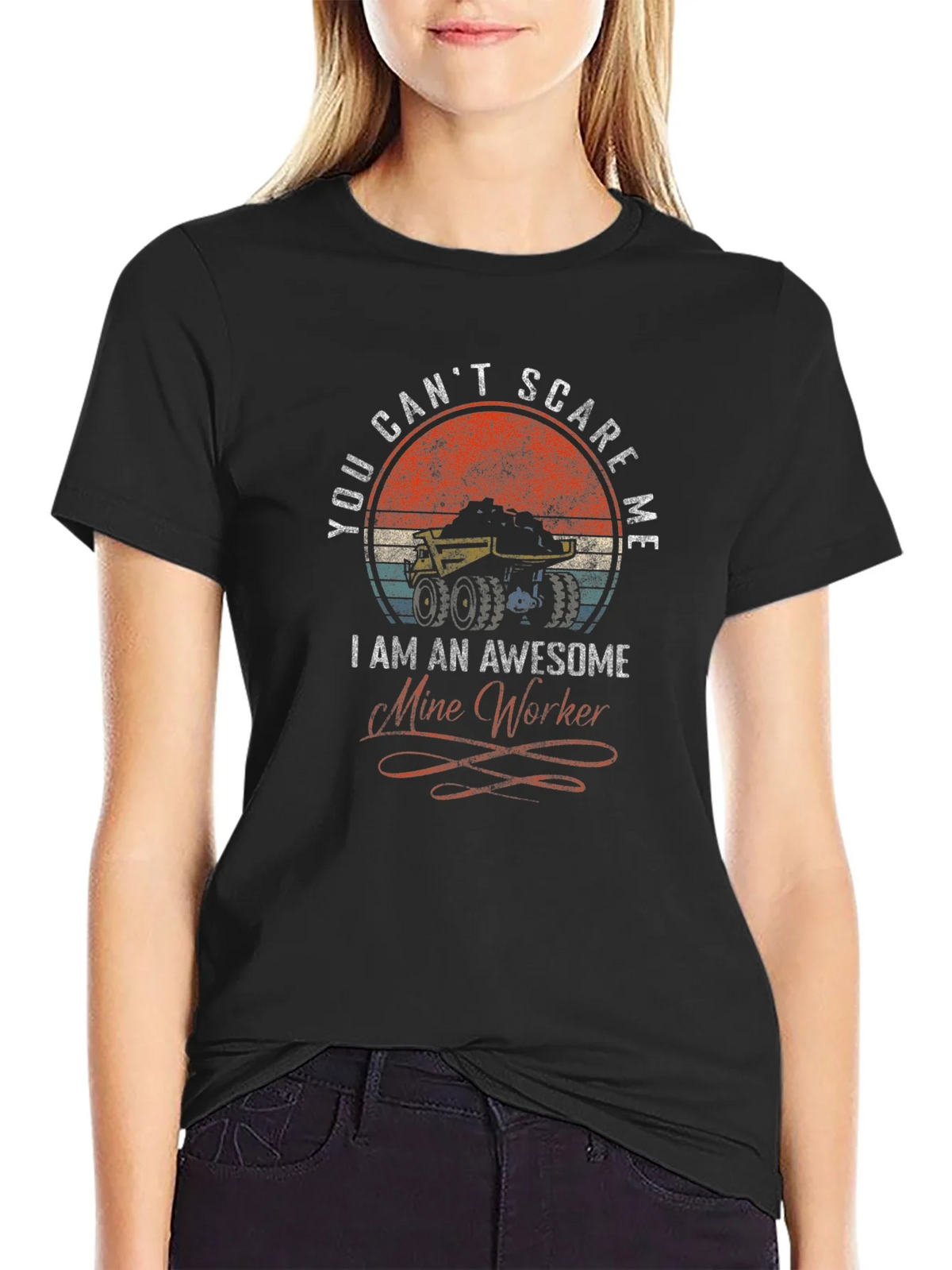 Awesome Mine Worker Graphic Tee product image 2