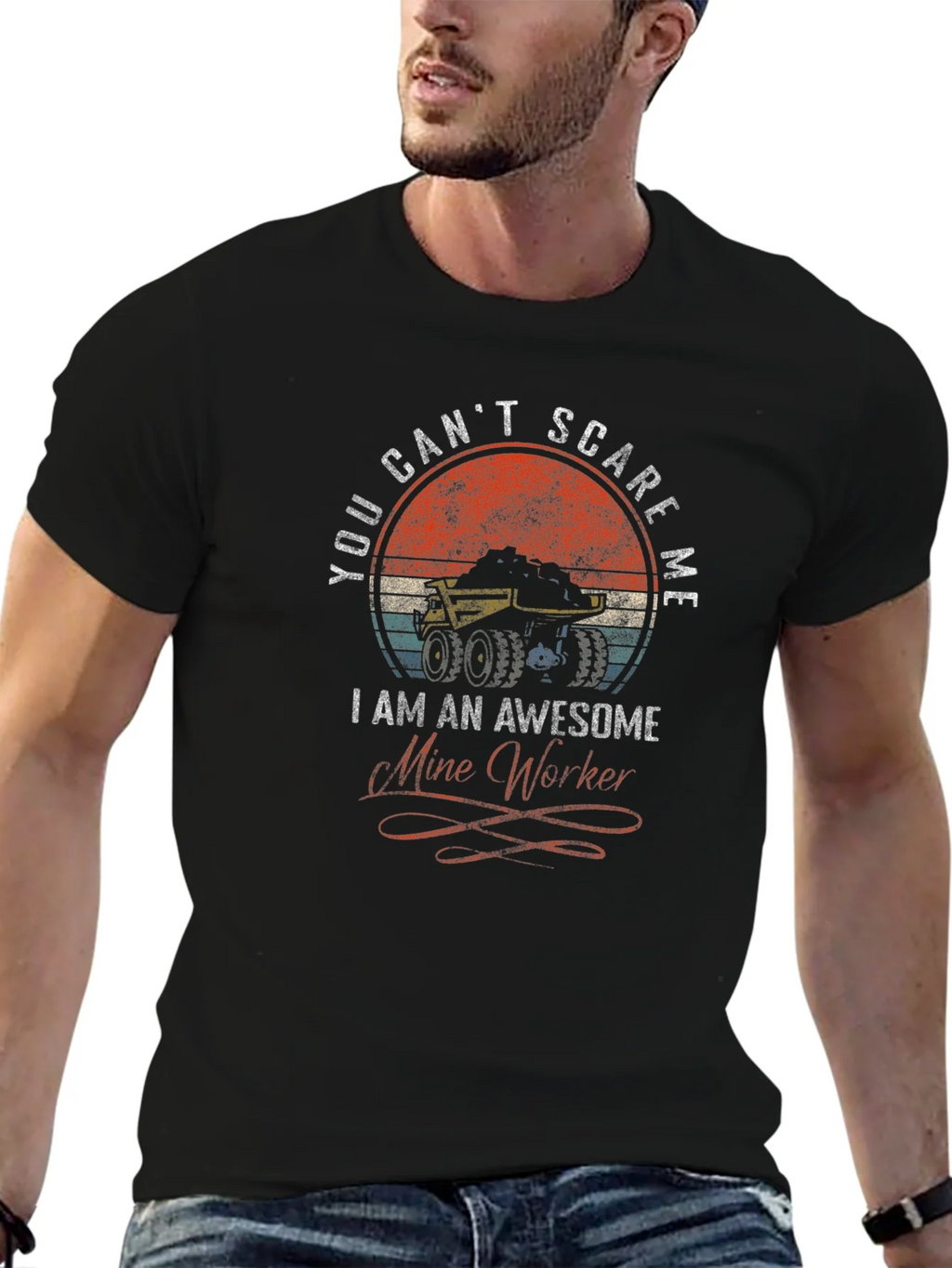 Awesome Mine Worker Graphic Tee product image 6