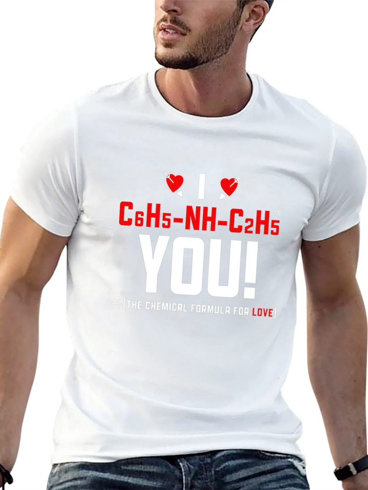 I Love You Chemical Formula T-Shirt product image 8