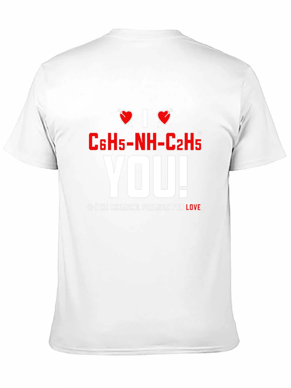 I Love You Chemical Formula T-Shirt product image 7