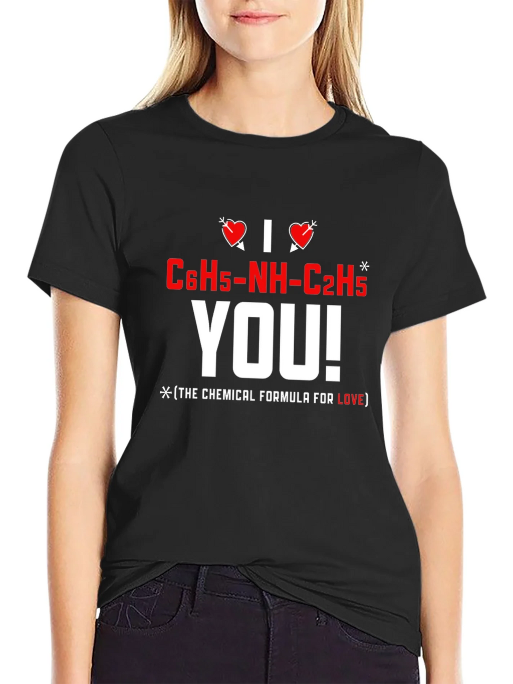 I Love You Chemical Formula T-Shirt product image 2