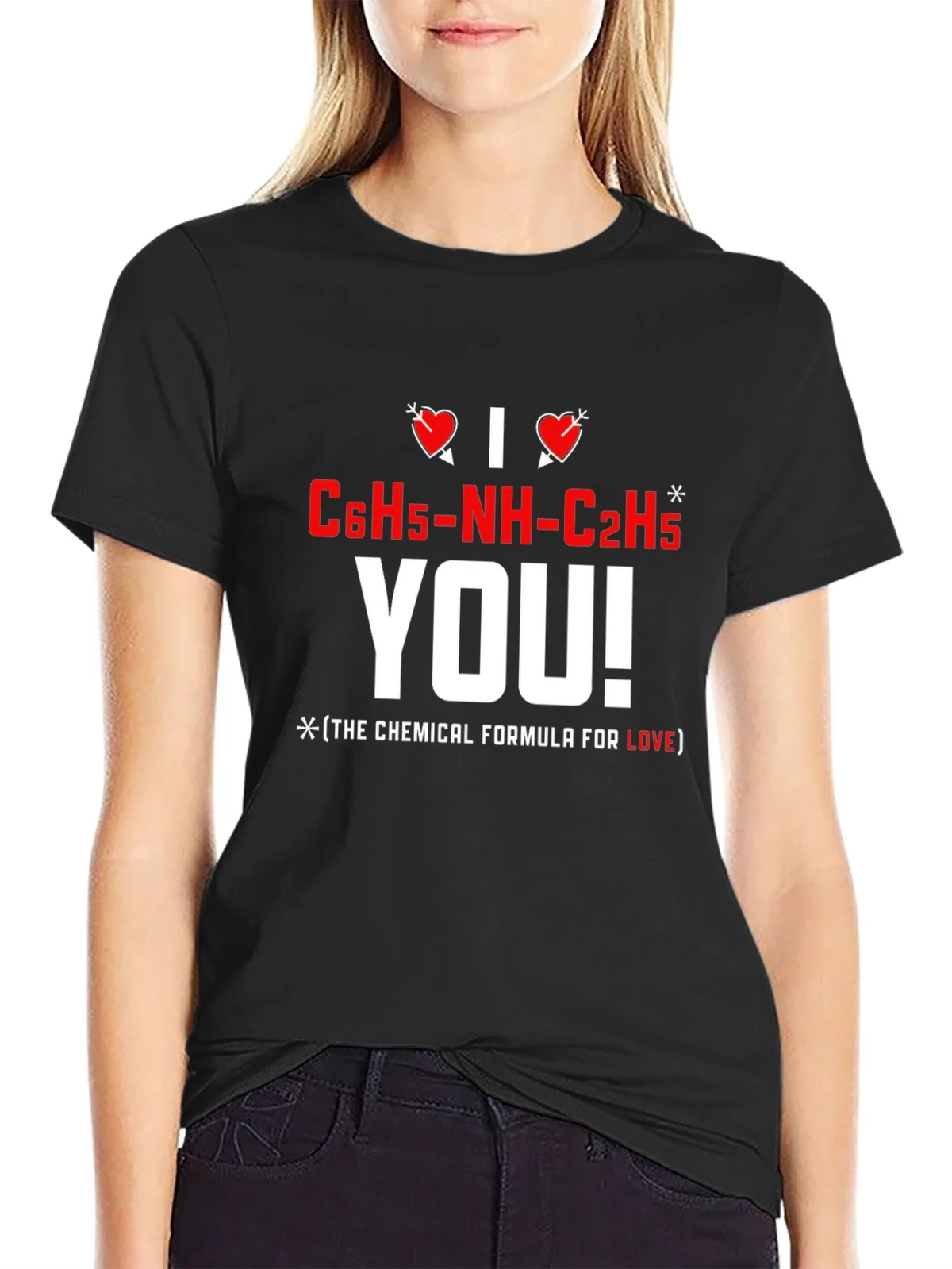 I Love You Chemical Formula T-Shirt product image 2