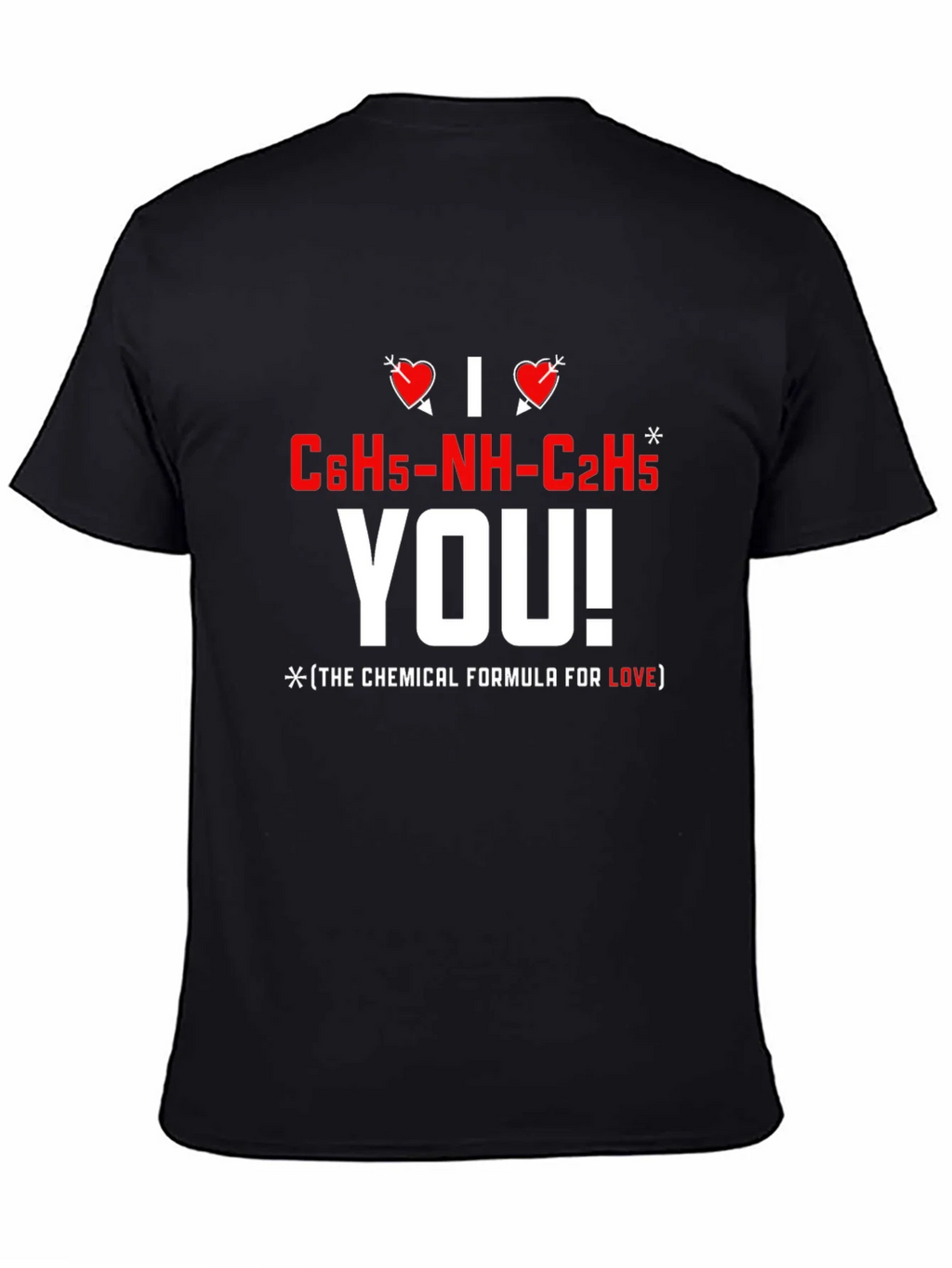 I Love You Chemical Formula T-Shirt product image 3