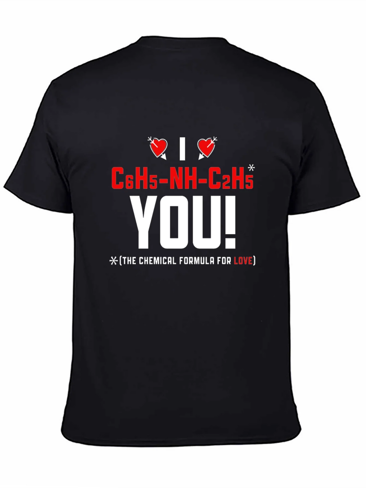 I Love You Chemical Formula T-Shirt product image 3